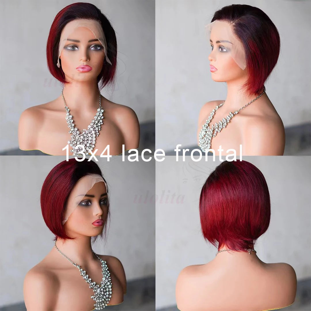 Side Part Pixie Cut Short Bob Unit