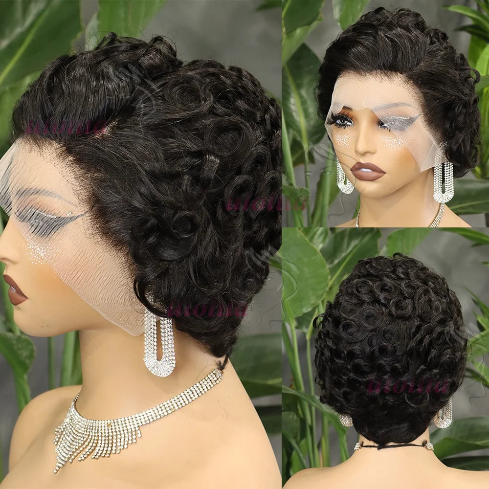 Curly Pixie Cut Unit