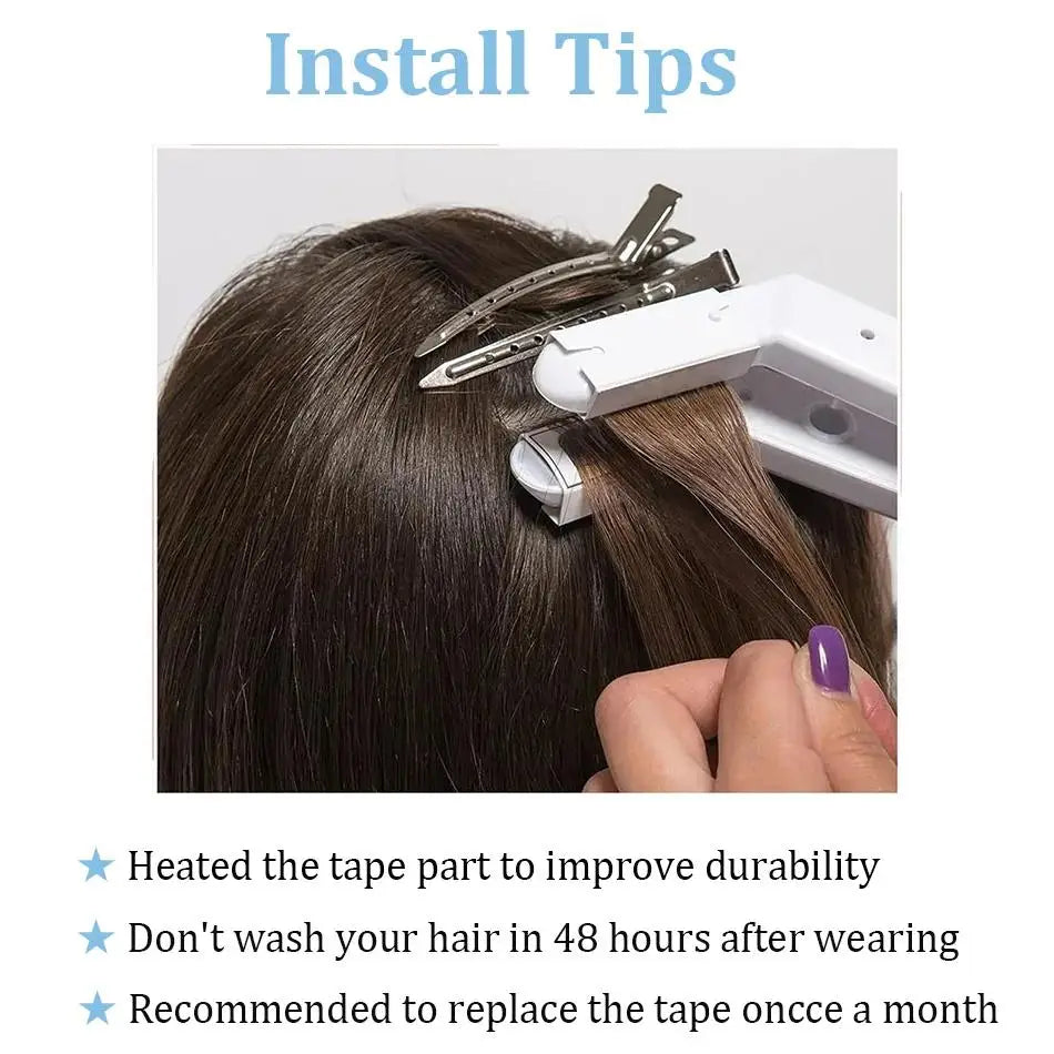 Invisible Seamless Natural Color 60G-360G Tape In Extensions