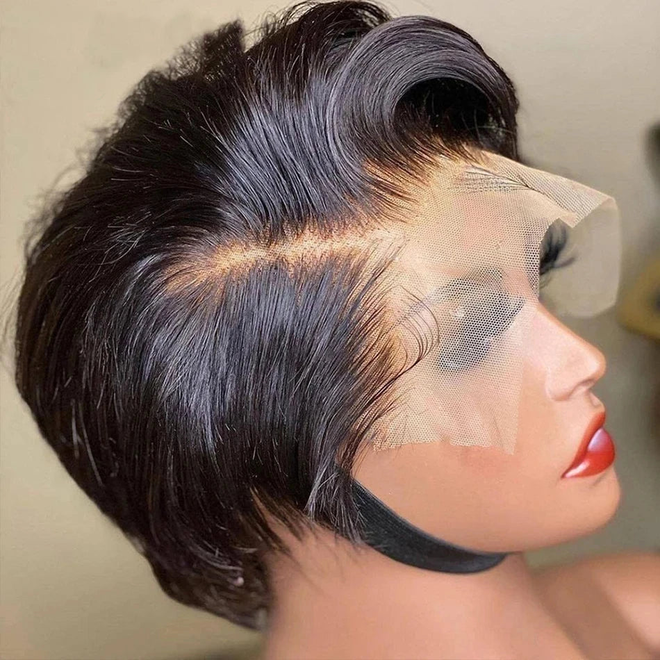 Side Part Pixie Cut Short Bob Unit