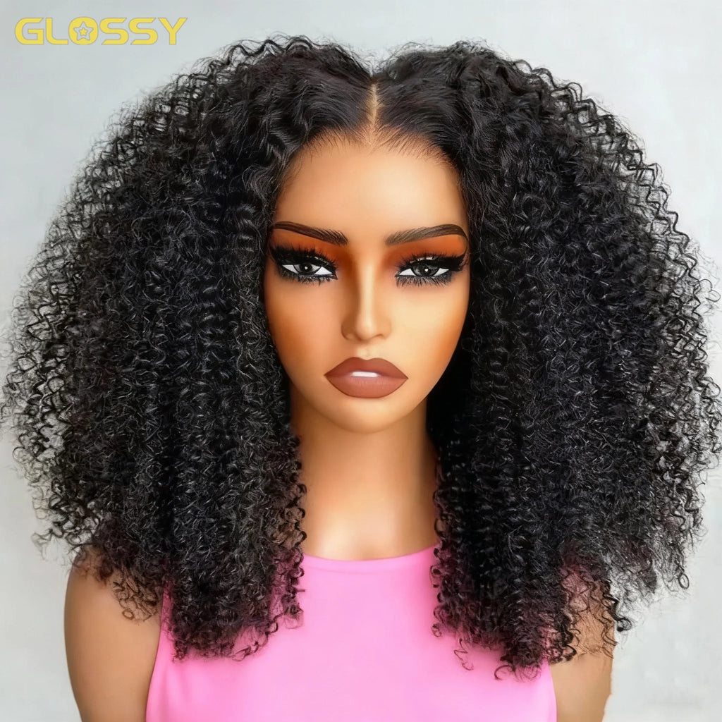 Kinky Curly Glueless Unit with 4C Edges