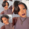 Side Part Pixie Cut Short Bob Unit