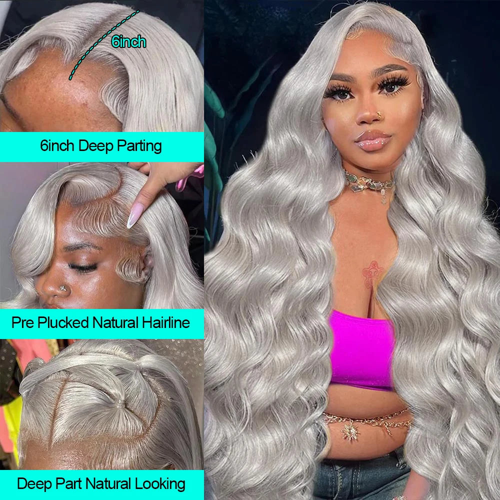 Silver Grey Body Wave Unit