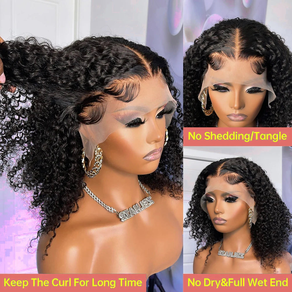 Short Curly Deep Wave Bob
