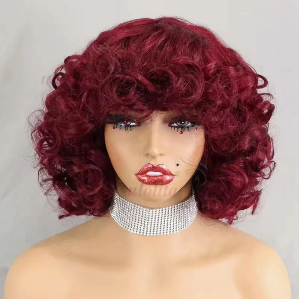 Bouncy Curl Short Bob Unit