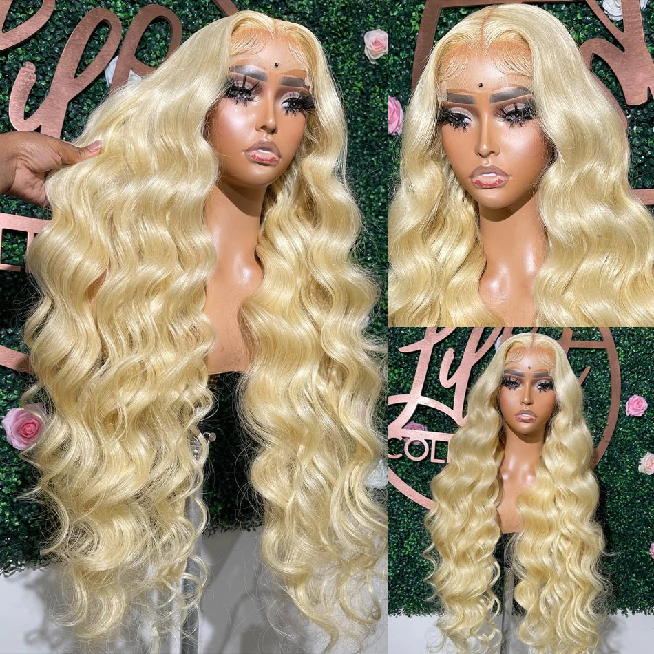 613 Blonde Body Wave 360 Lace Unit