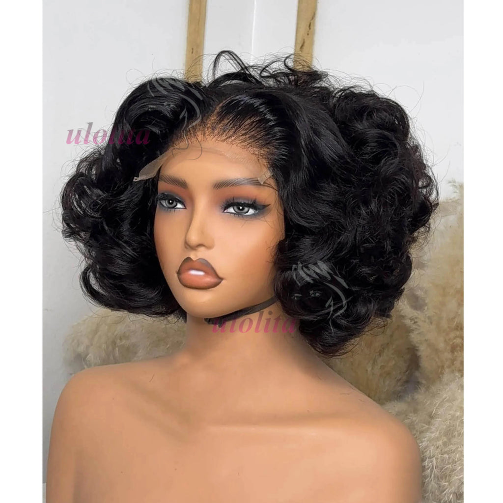 Loose Body Wave Ginger Orange Bob Unit