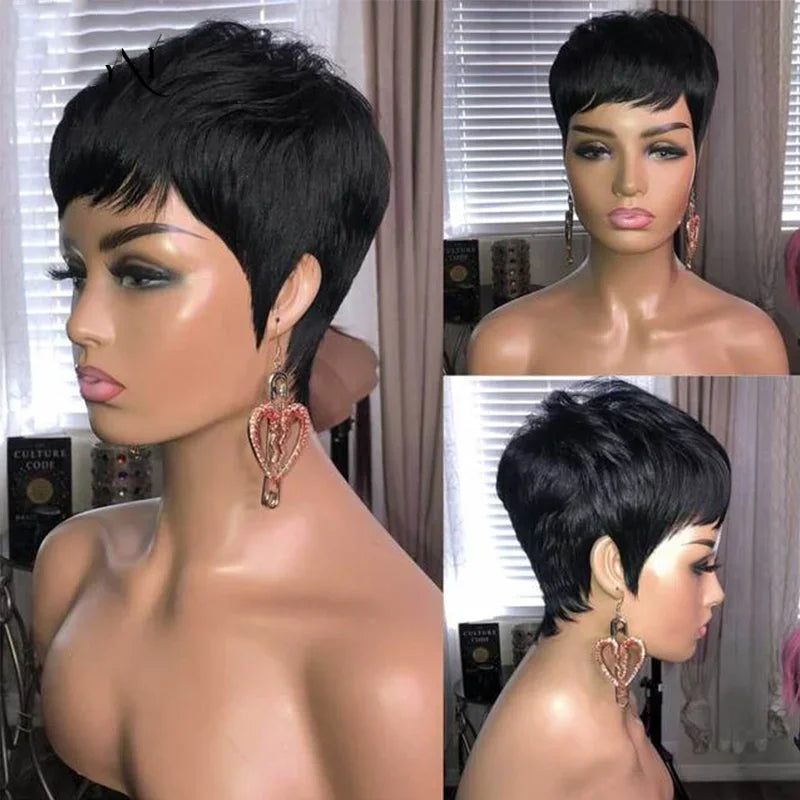 Blonde 613 Short Pixie Cut Bang Unit