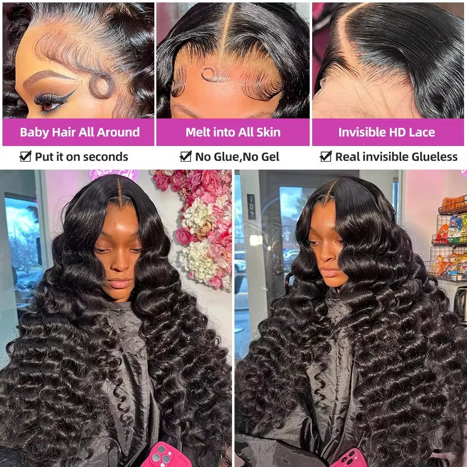 Natural Color Pre-Plucked Loose Deep Wave Unit