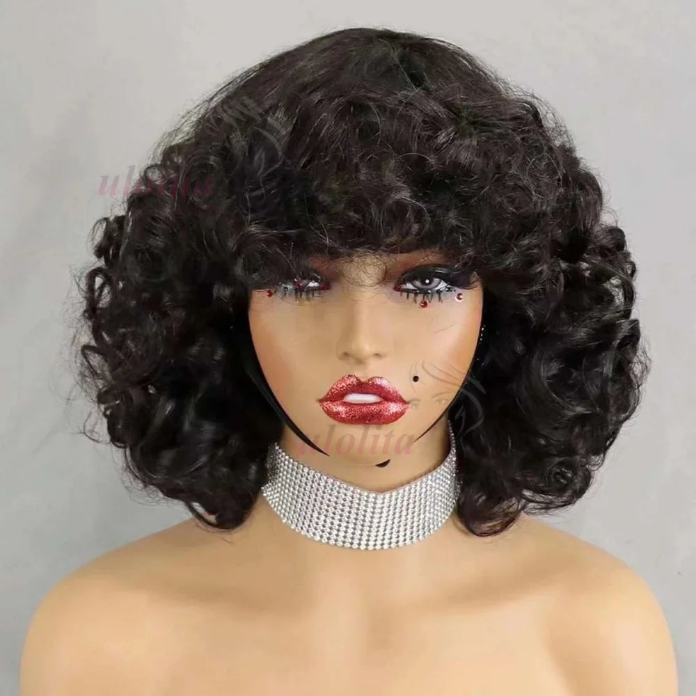 Bouncy Curl Short Bob Unit
