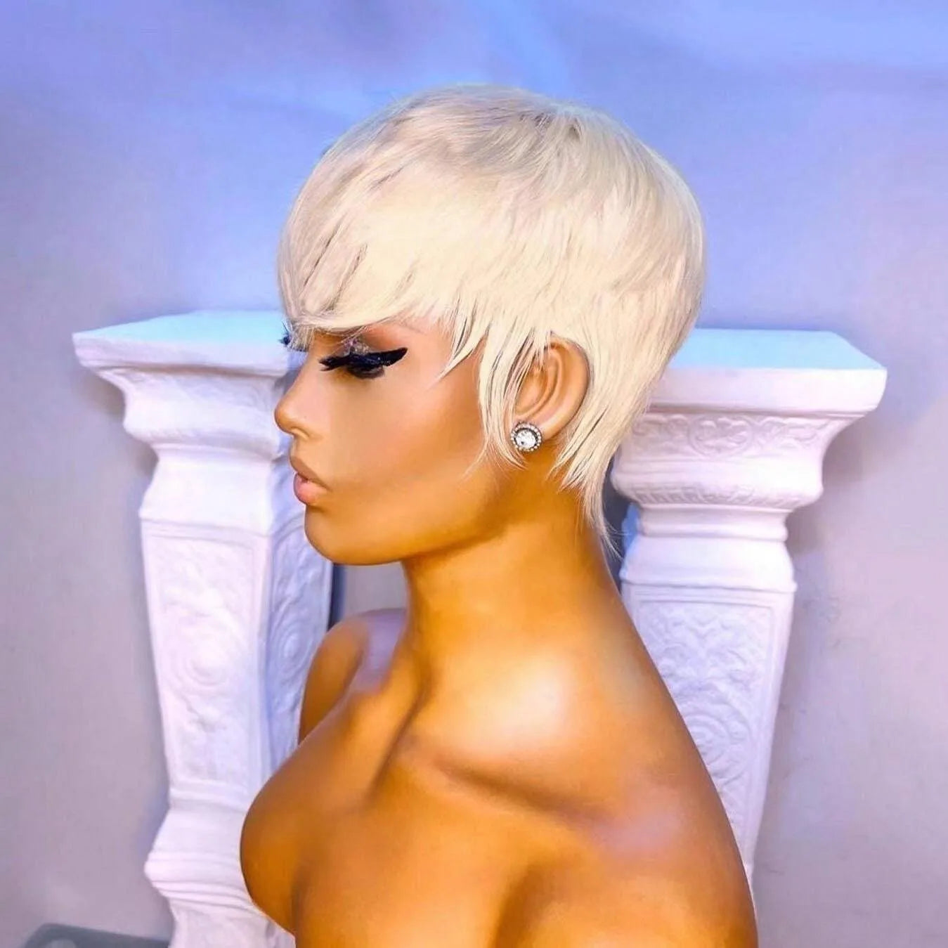 Blonde 613 Short Pixie Cut Bang Unit